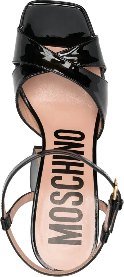 Patent Leather Platform Sandals - Image 4