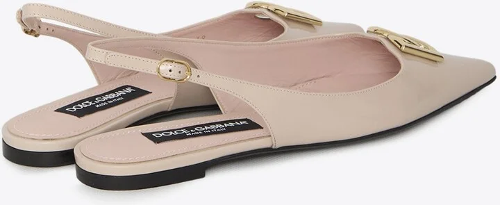 Patent Leather Pointed-Toe Flats - Image 2