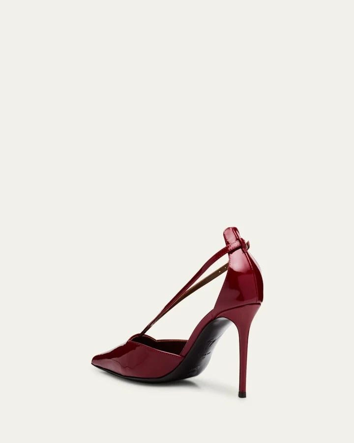 Patent Leather Pointed-Toe Pumps - Image 2