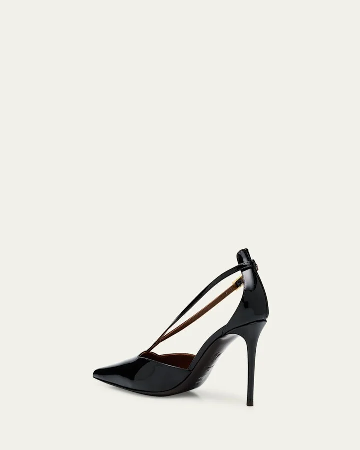 Patent Leather Pointed-Toe Pumps - Image 8