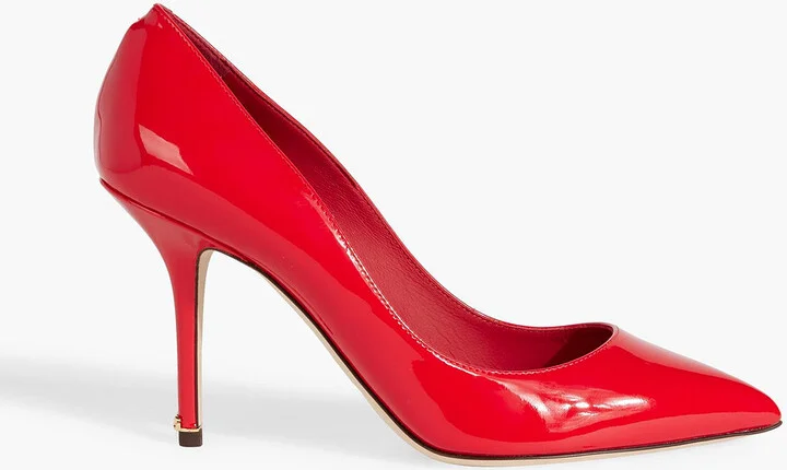Patent-leather pumps