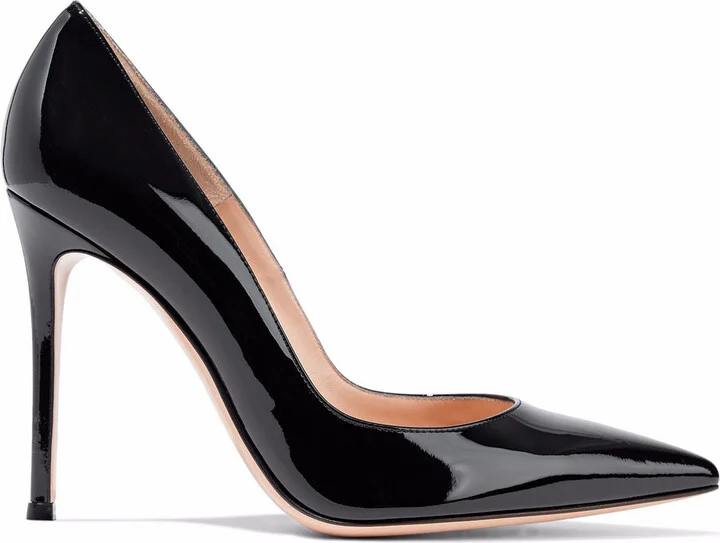 Patent-leather pumps
