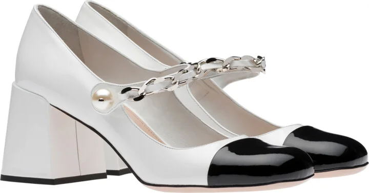 Patent leather pumps
