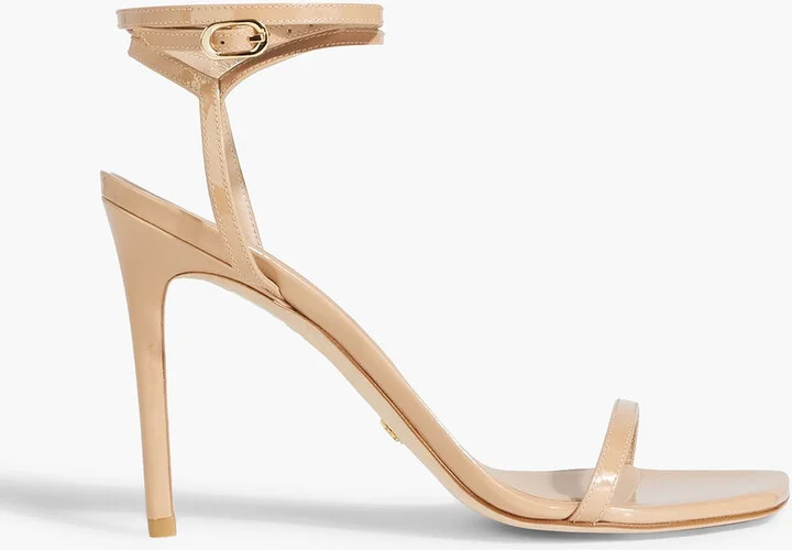 Patent-leather sandals
