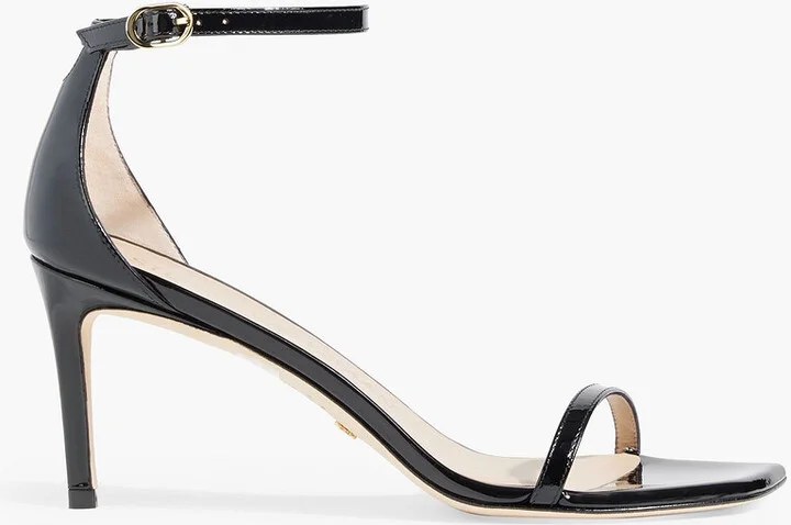 Patent-leather sandals