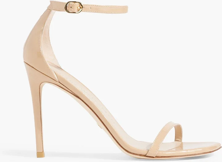 Patent-leather sandals