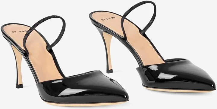 Patent Leather Slide Heel - Image 2