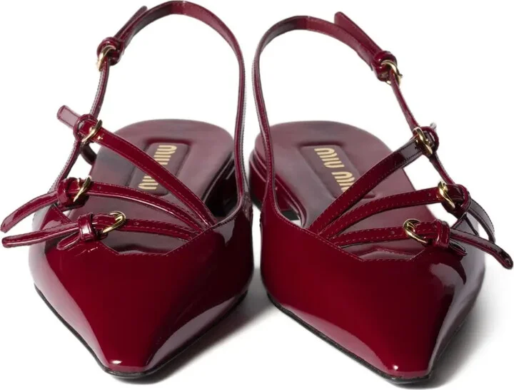 Patent-Leather Slingback Flat Pumps - Image 4