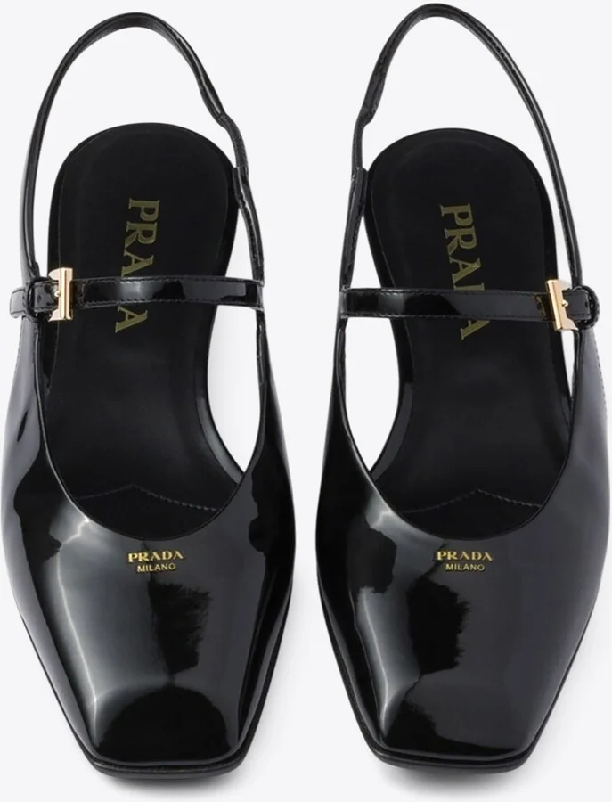 Patent Leather Slingback Flats - Image 2
