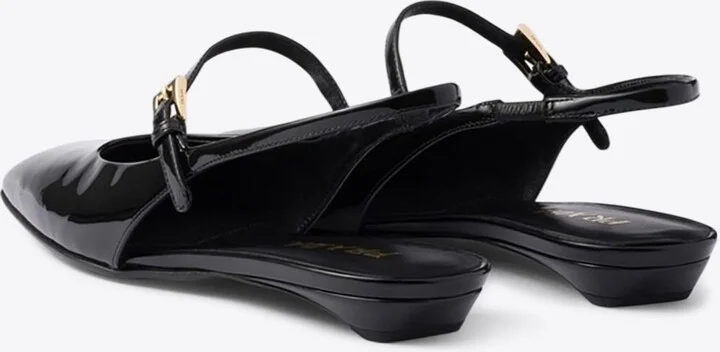Patent Leather Slingback Flats - Image 3