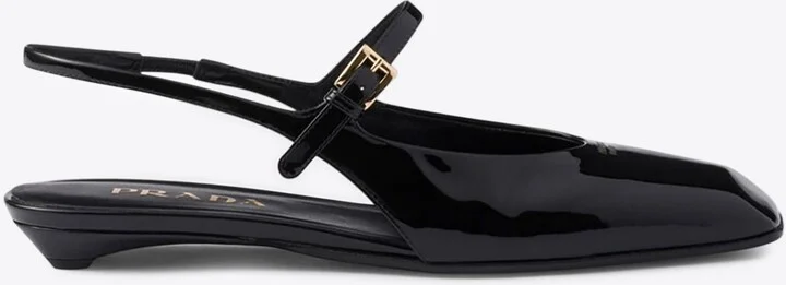 Patent Leather Slingback Flats