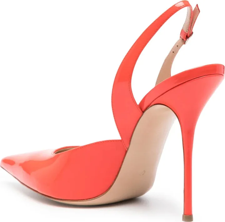 Patent-Leather Slingback Pumps - Image 3
