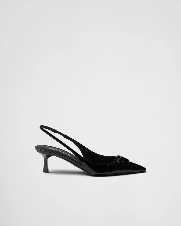 Patent leather slingback pumps - Image 2