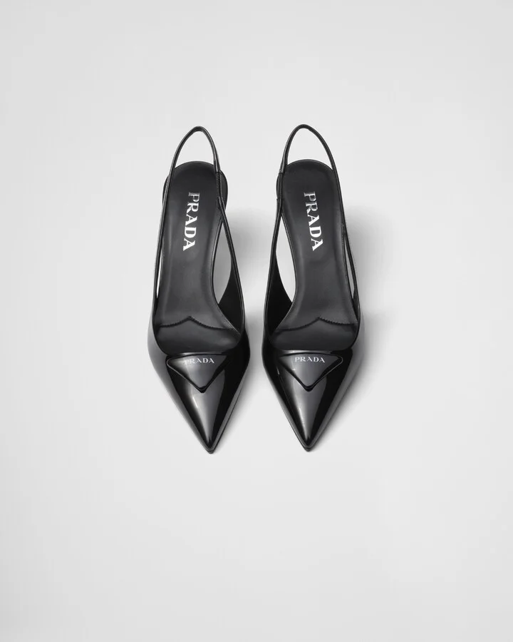 Patent leather slingback pumps - Image 3