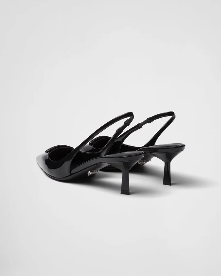 Patent leather slingback pumps - Image 4