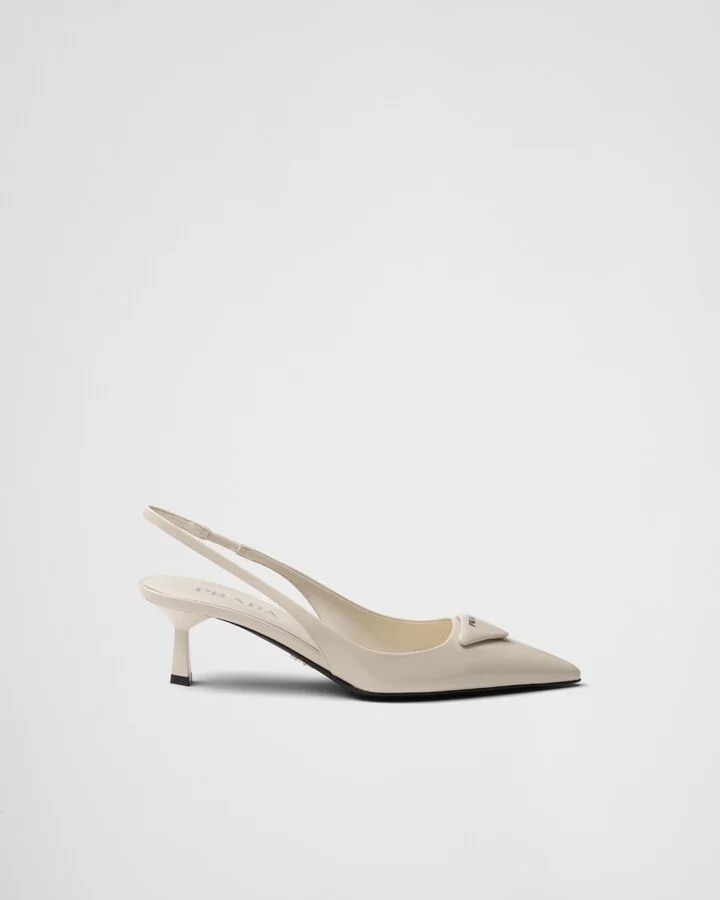 Patent leather slingback pumps - Image 2
