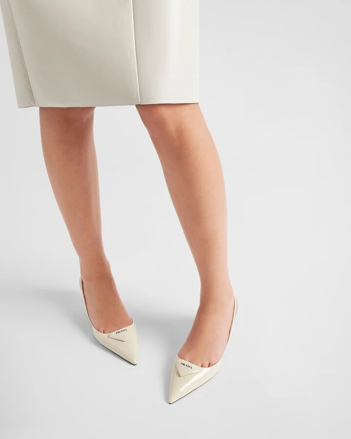 Patent leather slingback pumps - Image 3