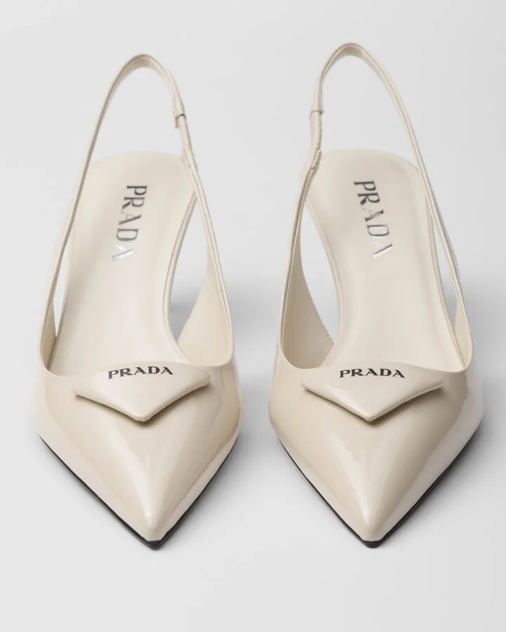 Patent leather slingback pumps - Image 6
