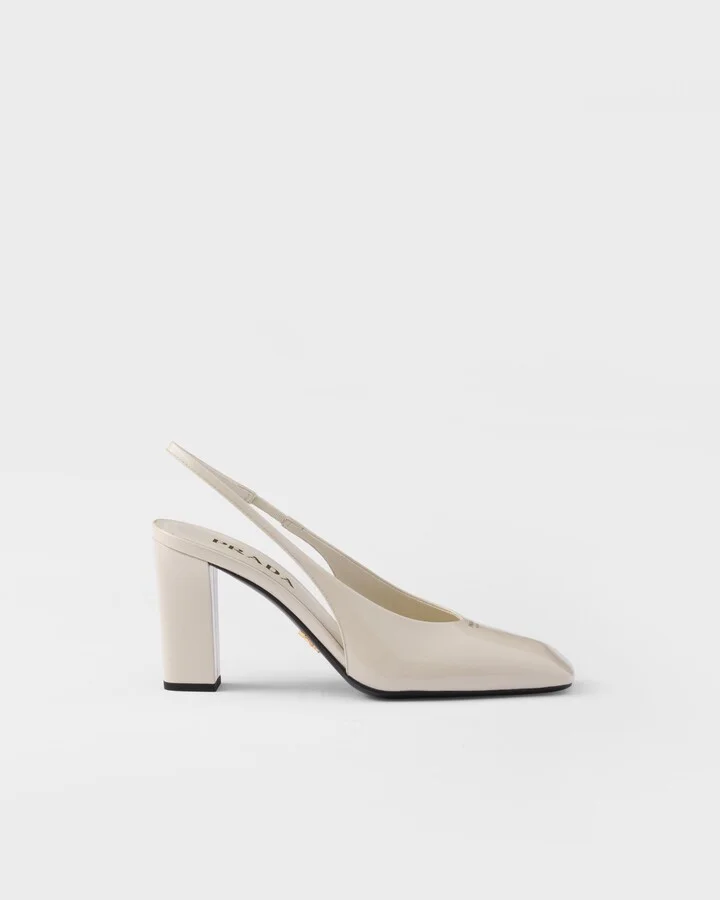 Patent leather slingback pumps - Image 2