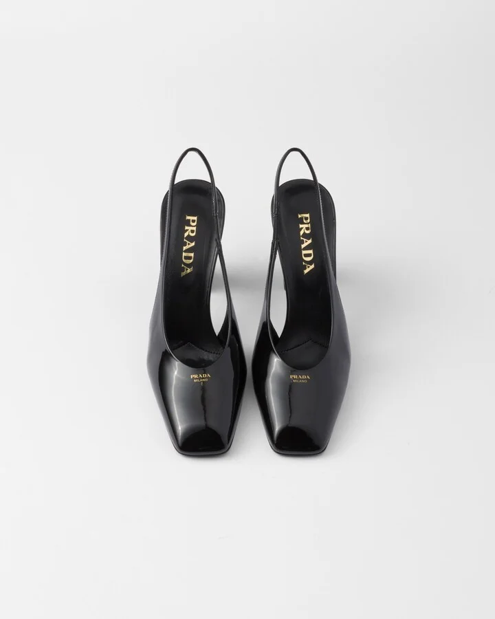 Patent leather slingback pumps - Image 3
