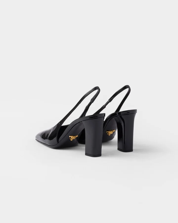 Patent leather slingback pumps - Image 4