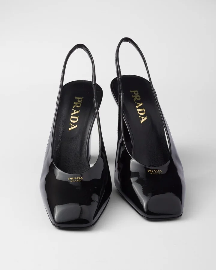 Patent leather slingback pumps - Image 5