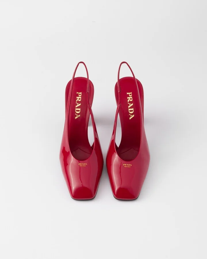 Patent leather slingback pumps - Image 3