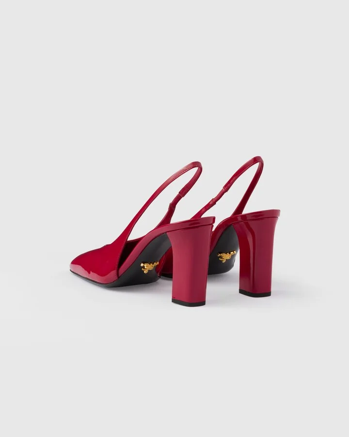 Patent leather slingback pumps - Image 4