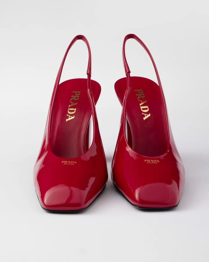 Patent leather slingback pumps - Image 5