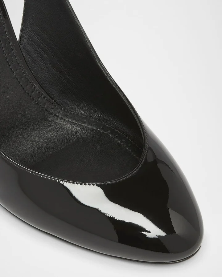 Patent Leather Slingback Pumps - Image 3