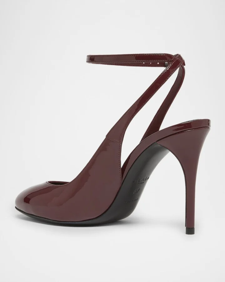 Patent Leather Slingback Pumps - Image 9