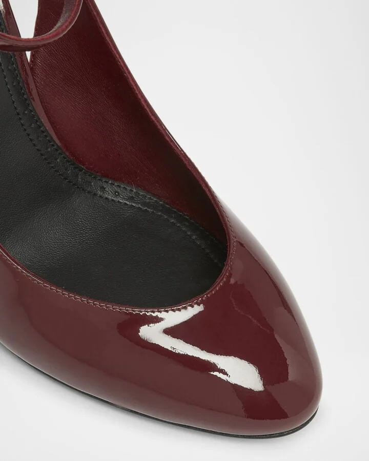 Patent Leather Slingback Pumps - Image 11