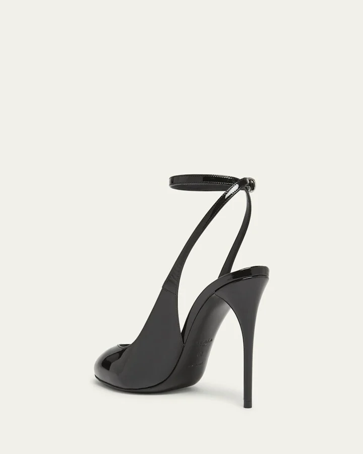Patent Leather Slingback Pumps - Image 3