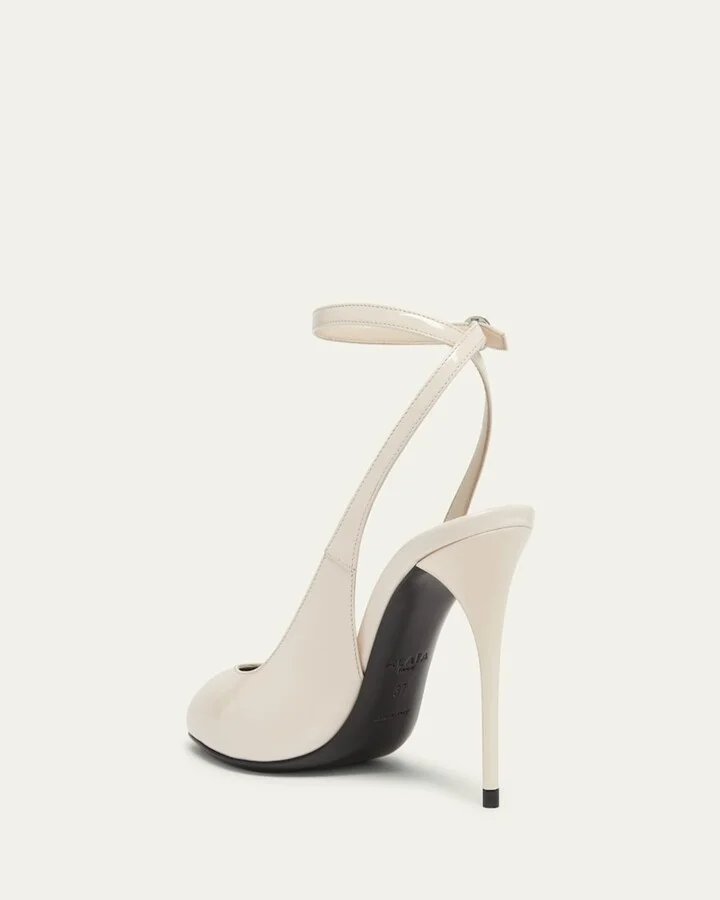 Patent Leather Slingback Pumps - Image 11