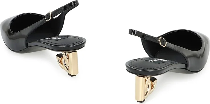 Patent Leather Slingback Pumps - Image 4