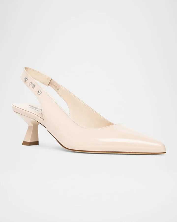 Patent Leather Slingback Pumps - Image 3