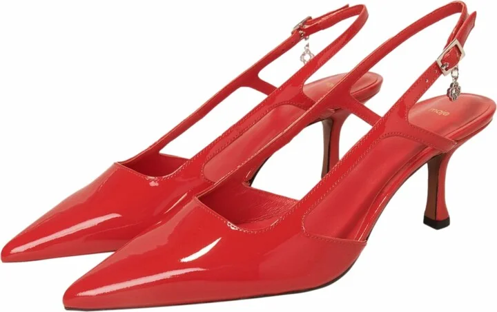Patent leather slingback pumps - Image 2