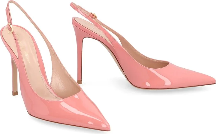 Patent Leather Slingback Pumps - Image 3