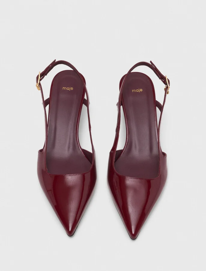 Patent leather slingback pumps - Image 2