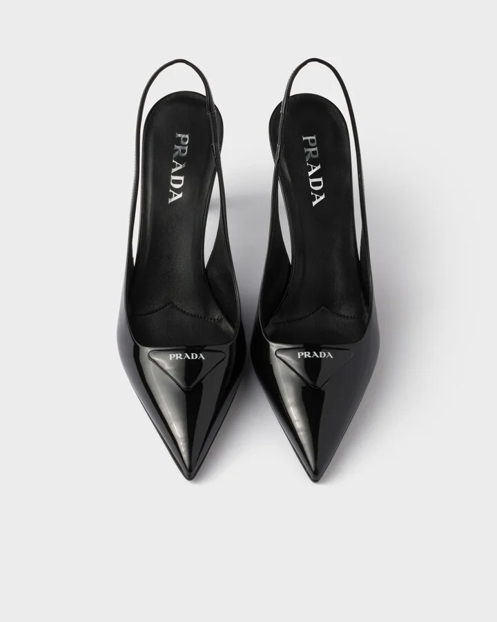 Patent leather slingback pumps - Image 3
