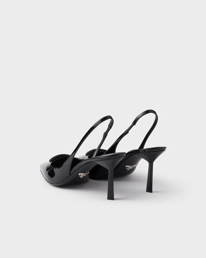 Patent leather slingback pumps - Image 4