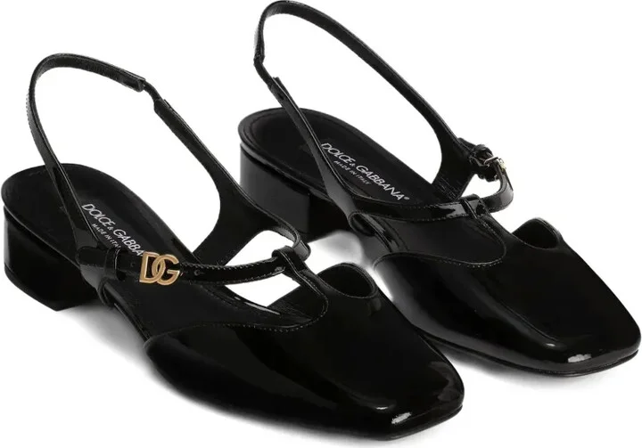 Patent Leather Slingback Pumps - Image 2