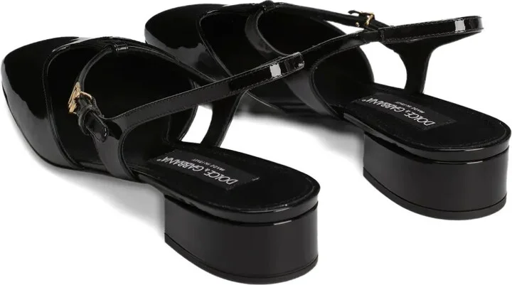 Patent Leather Slingback Pumps - Image 3