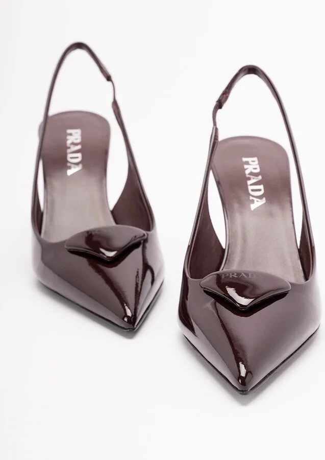 Patent Leather Slingback Pumps - Image 2