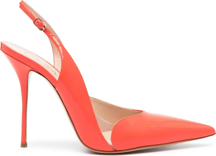 Patent-Leather Slingback Pumps