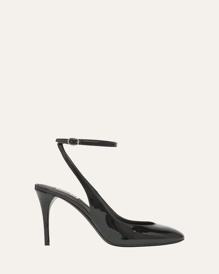 Patent Leather Slingback Pumps