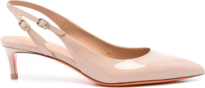 Patent-Leather Slingback Pumps