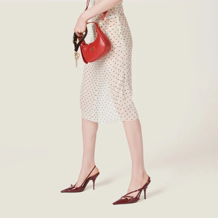 Patent leather slingbacks with buckles - Image 5