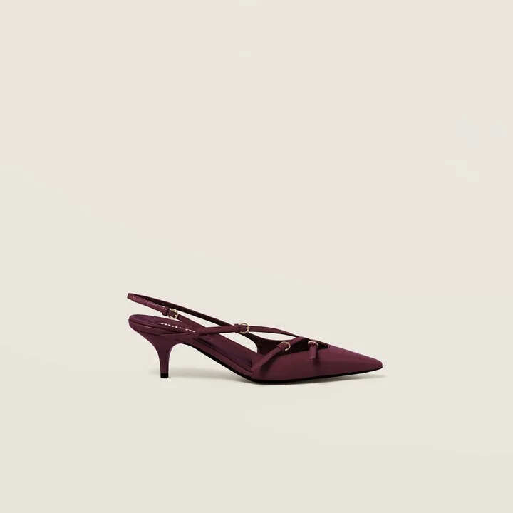 Patent leather slingbacks with buckles - Image 2
