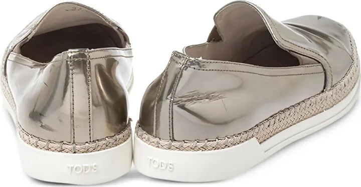 Patent~leather Slip-On Sneakers - Image 3